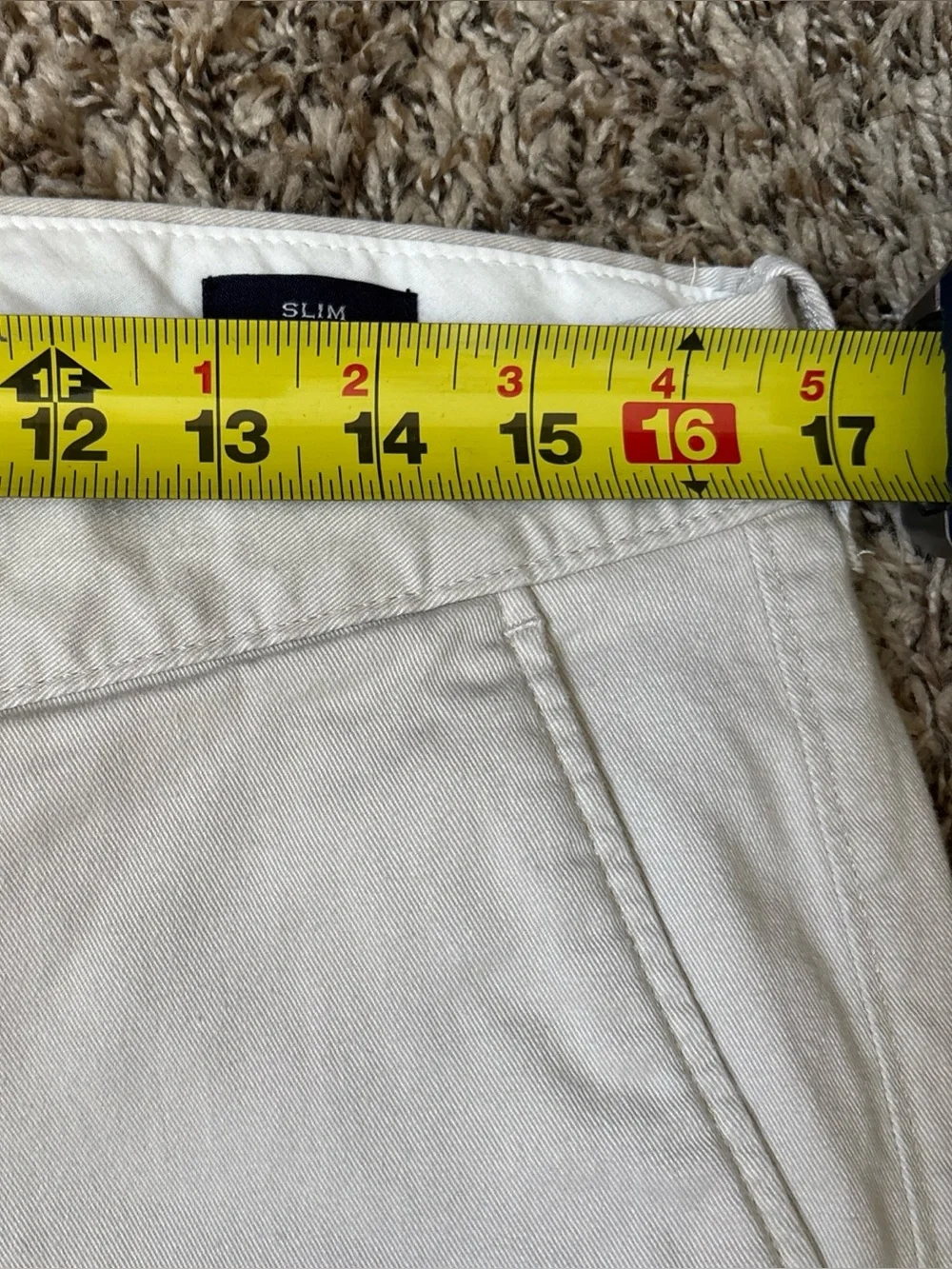 J. Crew Men's Off-White Chino Pants